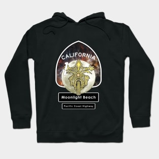 Moonlight Beach, Encinitas California Motorcycle Rider Hoodie